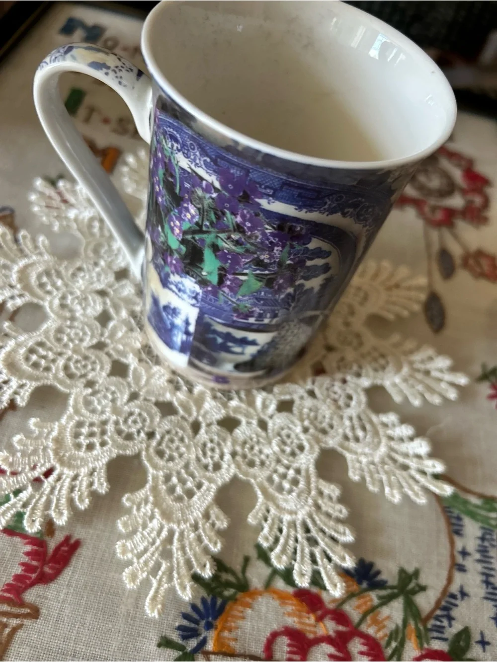 Vintage Intricate Cream Lace Doily